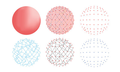 Connecting dots with line for technological theme, internet connection and global network	