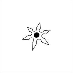 vector illustration of shuriken concept