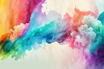Watercolor Abstract Background. Generative AI