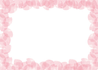 桜花びらフレーム01