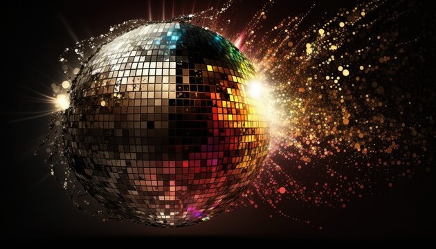 Disco Ball Abstract Background for Party