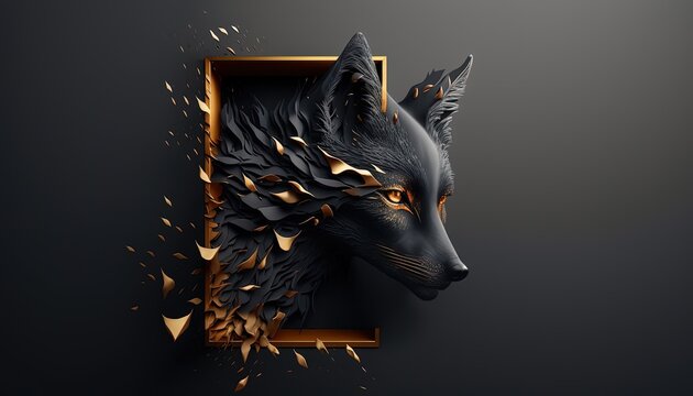 black wolf wallpaper hd