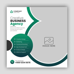 Digital marketing agency and corporate social media post template