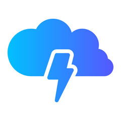 lightning bolt gradient icon