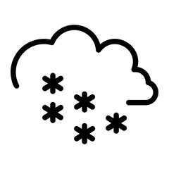 snowing line icon