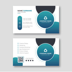 Modern creative business card design template
