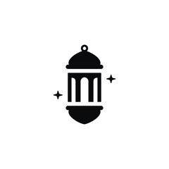 Fototapeta premium Muslim lantern icon isolated on white background