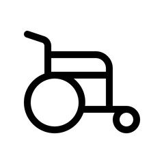 editable disability, wheelchair access vector icon. part of a big icon set family. perfect for web and app interfaces, presentations, infographics, etc