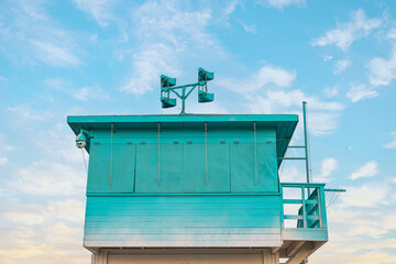 Lifeguard house at sea resort