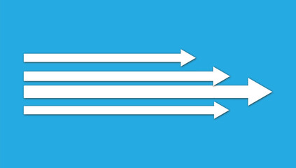 Financial Arrow design on a white background. Arrow vector design.