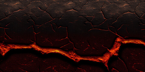 red lava texture background, Generative AI