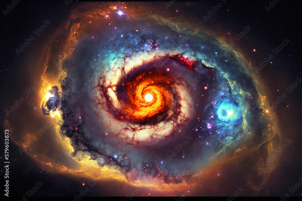 Wall mural outer space galaxy
