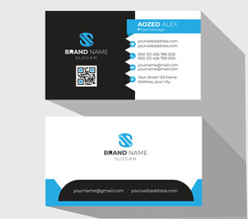 Vector design formal red modern business card