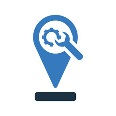Place optimization icon. Simple editable vector design isolated on a white background.