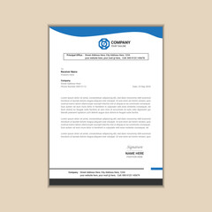 "Clean and Simple Corporate Business Letterhead Template"