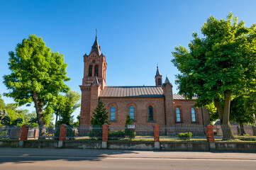 Obraz premium Neo-Gothic Church of St. Mary Magdalene. Kokanin, Greater Poland Voivodeship, Poland