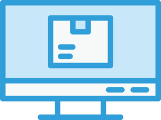 Computer Vector Icon Design Illustration