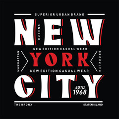 New york city superior culture graphic typography vector t shirt design illustration