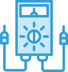 Voltmeter Vector Icon Design Illustration