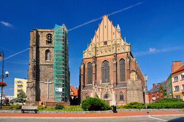 Cathedral of St. James and St. Agnes. Nysa, Opole Voivodeship, Poland.