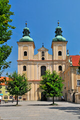 Church of Our Lady of the Rosary. Klodzko, Lower Silesian Voivodeship, Poland. - obrazy, fototapety, plakaty