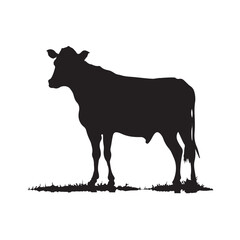 Cow Silhouette Vector Cow Icon Silhouette