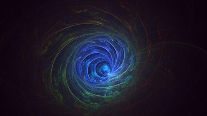 3D rendering abstract colorful fractal light background
