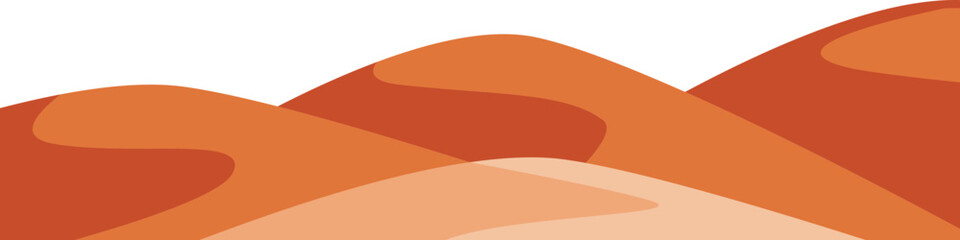 Desert landscape illustration