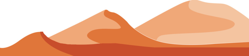 Desert landscape illustration