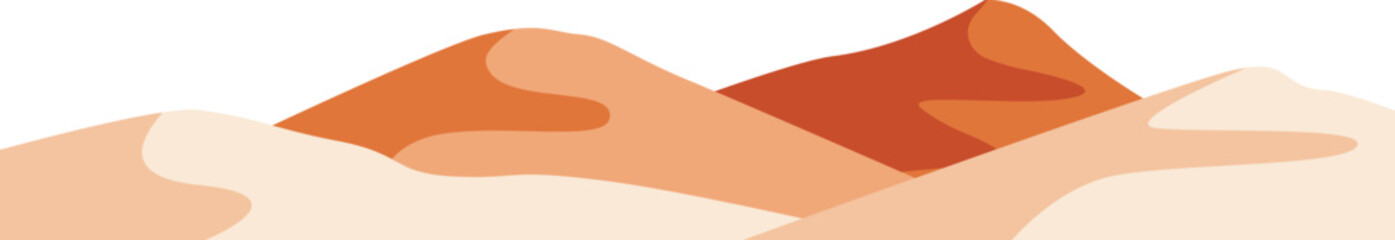 Desert landscape illustration