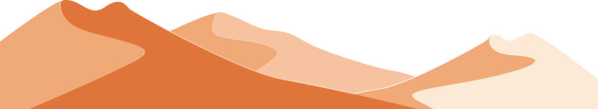 Desert landscape illustration