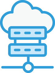 Cloud server Vector Icon Design Illustration