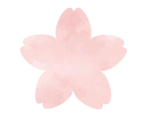 手描き水彩風・桜の花のイラスト