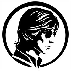 70's man isolated on white