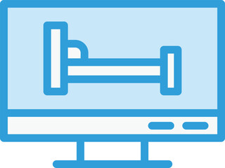 Hotel Booking Vector Icon Design Illustration