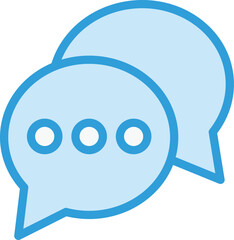 Chat Vector Icon Design Illustration