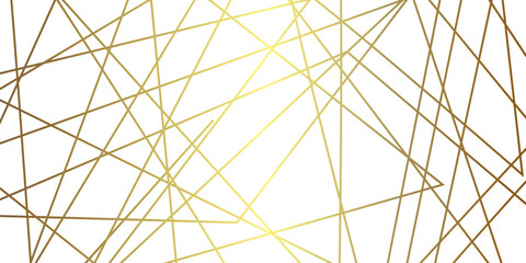 Abstract luxury golden geometric random chaotic lines background.	