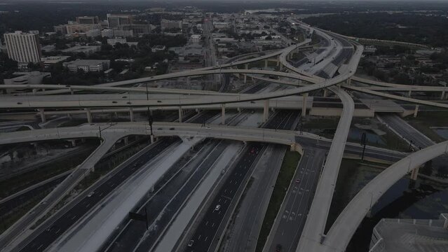 Aerial view of Interstate 4 in Orlando.