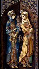 Obraz premium virgin mary and baby Jesus