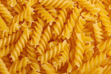 Pasta products in the form of a spiral, texture
