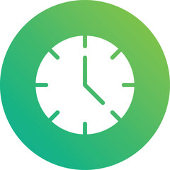Clock Vector Icon Design Illustration