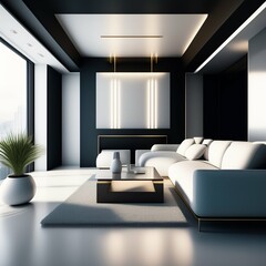 modern bedroom interior ai generative