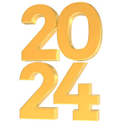 Number 2024 Gold