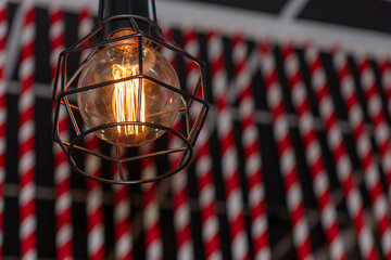 Vintage Edison incandescent lamp, retro style