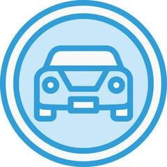Obraz premium Car traffic Vector Icon Design Illustration