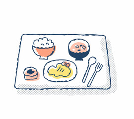 お膳に乗った定食