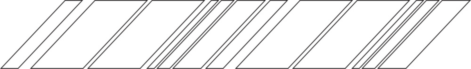 Slanted Line Design Border Design Element