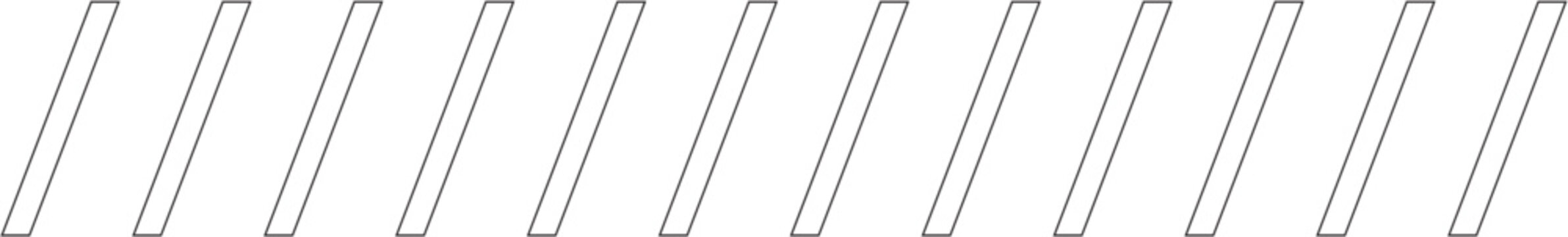 Slanted Line Design Border Design Element