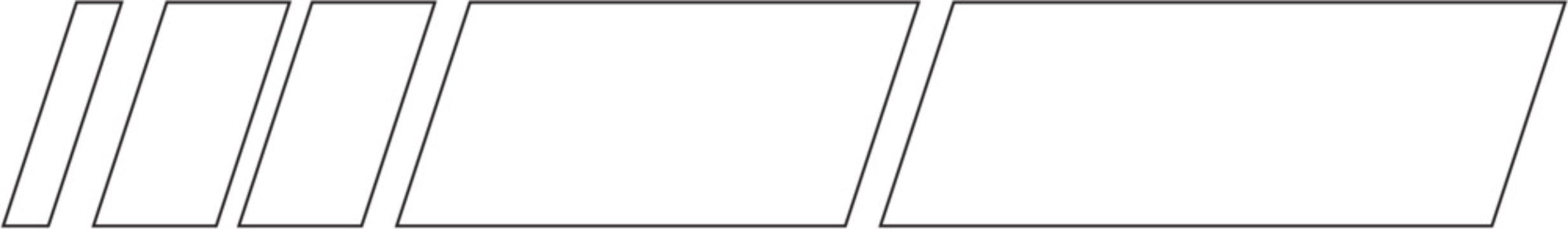 Slanted Line Design Border Design Element