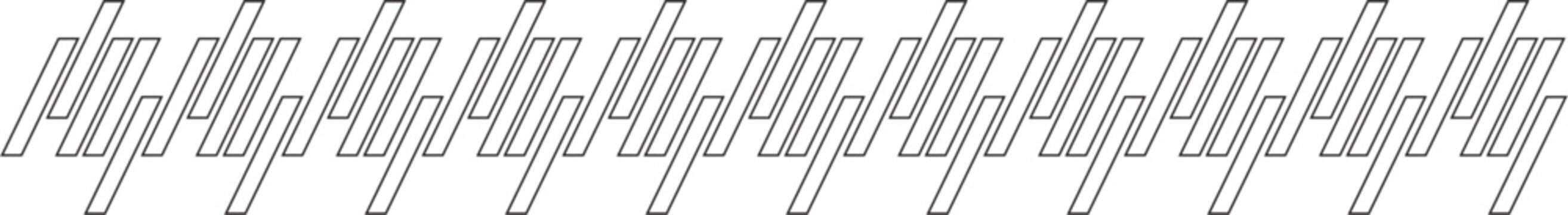 Slanted Line Design Border Design Element